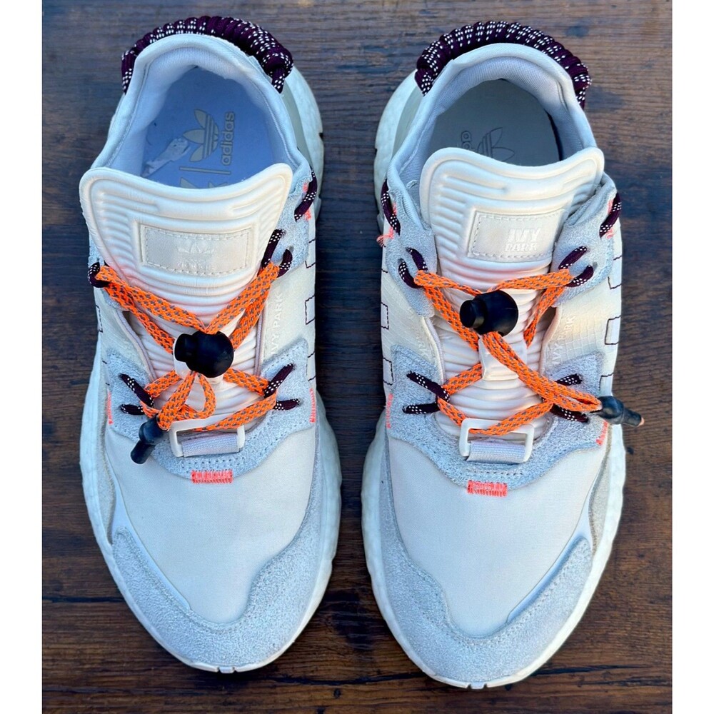 Ivy Park X Adidas Nite Jogger Boost FX3239 Beige Orange Trail Sneakers Mens 7.5 - Picture 8 of 16